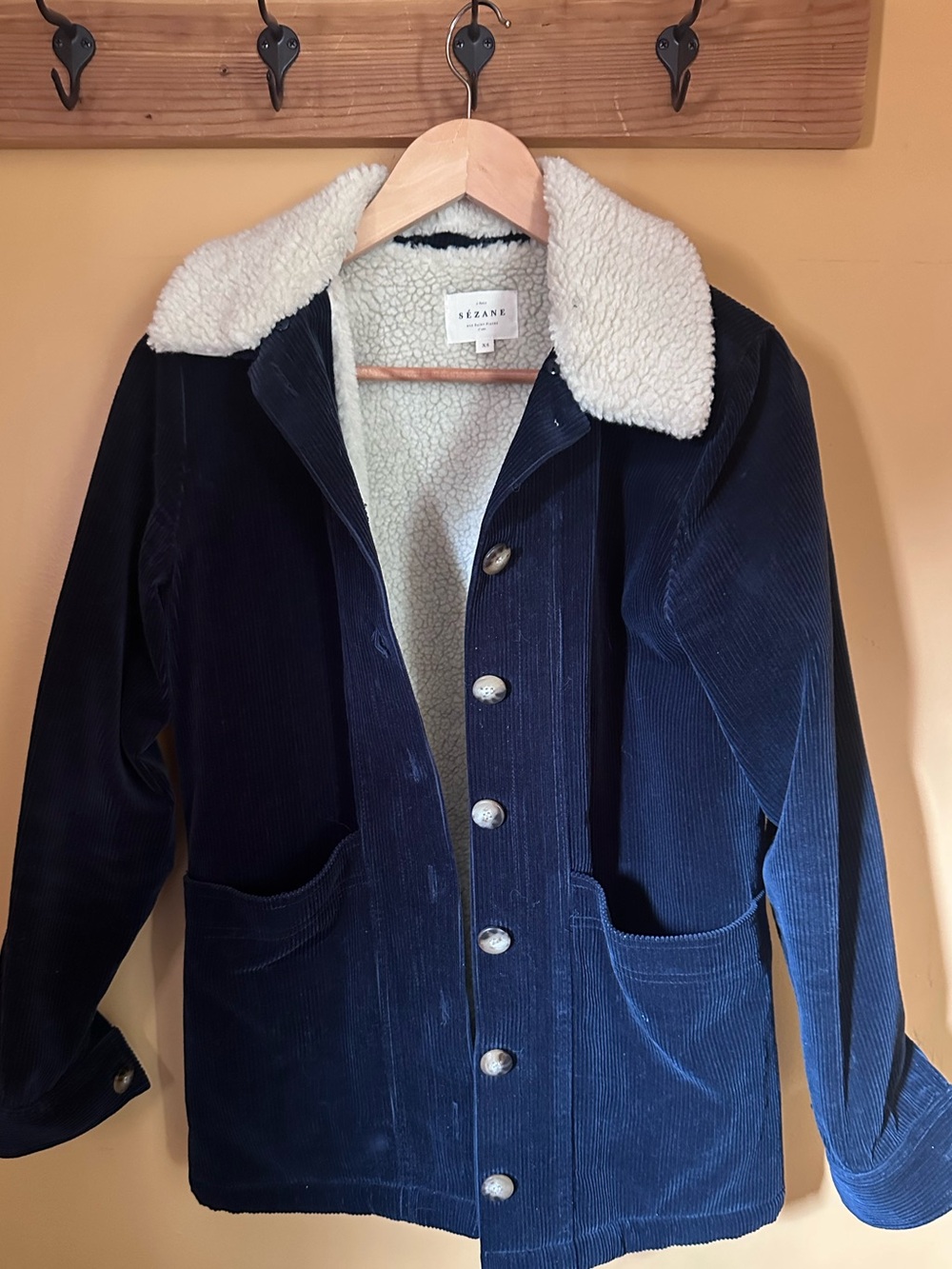 Sezane Will Navy Corduroy